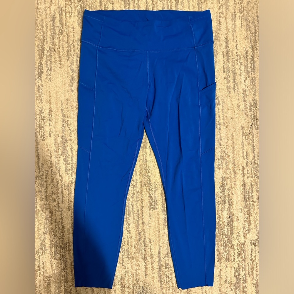 Blue Lululemon Base Pace Leggings with Pockets - Picture 2 of 6